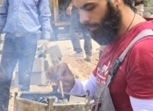گزارش_تصویری فعالیت خادمین هیئت محبین شهر خانوک…