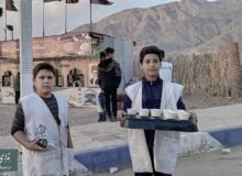ایستگاه صلواتی شهدای گمنام در شب شهادت حضرت فاطمه زهرا (سلام‌الله‌علیها) در خانوک